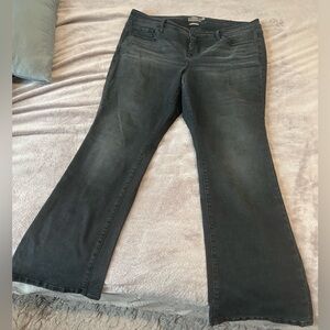 Torrid Black Vintage Stretch Mid Rise Flare Leg Jeans